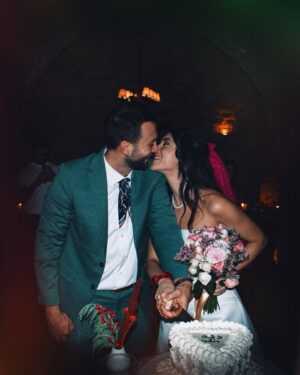 Stephanie Atala Instagram - انت الأفلام والموسيقى والالهام بكل دقيقة. انت كلّ الاشيا اللي بدي اياها من هالدنيا كلها ونقطة على السطر.
From the moment I first saw you I knew my life wouldn’t be the same. I never want to spend a day without seeing you or hearing your voice. I never really believed in unconditional love before you. I am so happy to have said yes to a life with my best friend. This song is everything we feel for each other and also, for everyone who believes in love. May your days be filled with love and laughter. Thank you for celebrating our love with us. We got engaged 💍 
•
#masrefahlam #engaged #shesaidyes (obviously) #SheAlsoHadAFullGlutenFreeCakeForHerself #love #bestfriends #nowthenAndAfter #mate 🤍 
#stephanieatala #zef #ستيفاني_عطالله #زاف #حب #خطوبه 
•
Steph’s look: 
Dress @esposagroup 
Shoes @seaside_avenue 
Flashy pink headpiece god knows where she found that. 👰🏻 but she loves it. #bye 💕
•
You can listen to Masref Ahlam on all platforms 🎵