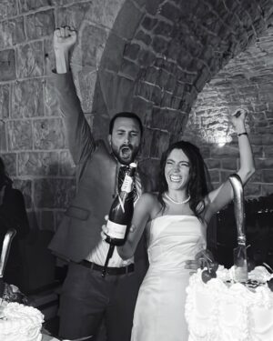 Stephanie Atala Instagram - انت الأفلام والموسيقى والالهام بكل دقيقة. انت كلّ الاشيا اللي بدي اياها من هالدنيا كلها ونقطة على السطر.
From the moment I first saw you I knew my life wouldn’t be the same. I never want to spend a day without seeing you or hearing your voice. I never really believed in unconditional love before you. I am so happy to have said yes to a life with my best friend. This song is everything we feel for each other and also, for everyone who believes in love. May your days be filled with love and laughter. Thank you for celebrating our love with us. We got engaged 💍 
•
#masrefahlam #engaged #shesaidyes (obviously) #SheAlsoHadAFullGlutenFreeCakeForHerself #love #bestfriends #nowthenAndAfter #mate 🤍 
#stephanieatala #zef #ستيفاني_عطالله #زاف #حب #خطوبه 
•
Steph’s look: 
Dress @esposagroup 
Shoes @seaside_avenue 
Flashy pink headpiece god knows where she found that. 👰🏻 but she loves it. #bye 💕
•
You can listen to Masref Ahlam on all platforms 🎵