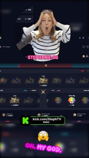 Stephanie Herela Instagram - Just scored big on stream with a massive 4,000 coin win!
Free battles on every stream! Kick.com/StephTV

#CSGO #CSGOBig #CSGOWin #SkinGiveaway #CSGOGiveaway #JackpotWin #StreamerLife #LiveWin #CSGOLuck #BigWin
