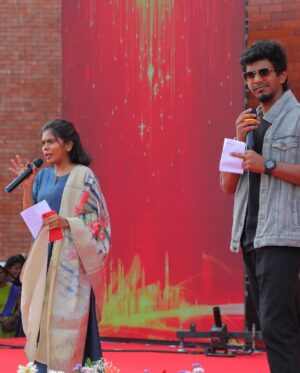 Suba Priya Arasarathinam Instagram - Served fresh and hot 😂♥️
All about today!!

Thank you @dsu_trichy  for inviting ✨
