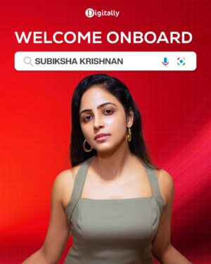 Subiksha Instagram - Exciting collaborations ahead! ✨ 

Team #Digitally is happy to welcome the talented @subikshaoffl as a Digital Partner. 

Looking forward to creating impactful experiences together! 🚀 

#WelcomeOnBoard #DigitalPartnership #Digitally 

@rekha1210 @digitallynow