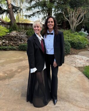 Sue Bird Instagram - Tying knots 🤵‍♀️

Congrats @arapinoe & Kaylee ❤️