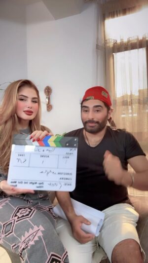 Sulaf Jalil Instagram - اول يوم تصوير غسان ومينا …
#قناة_العراقية_العامة 
#سولاف_جليل 
#رزاق_احمد