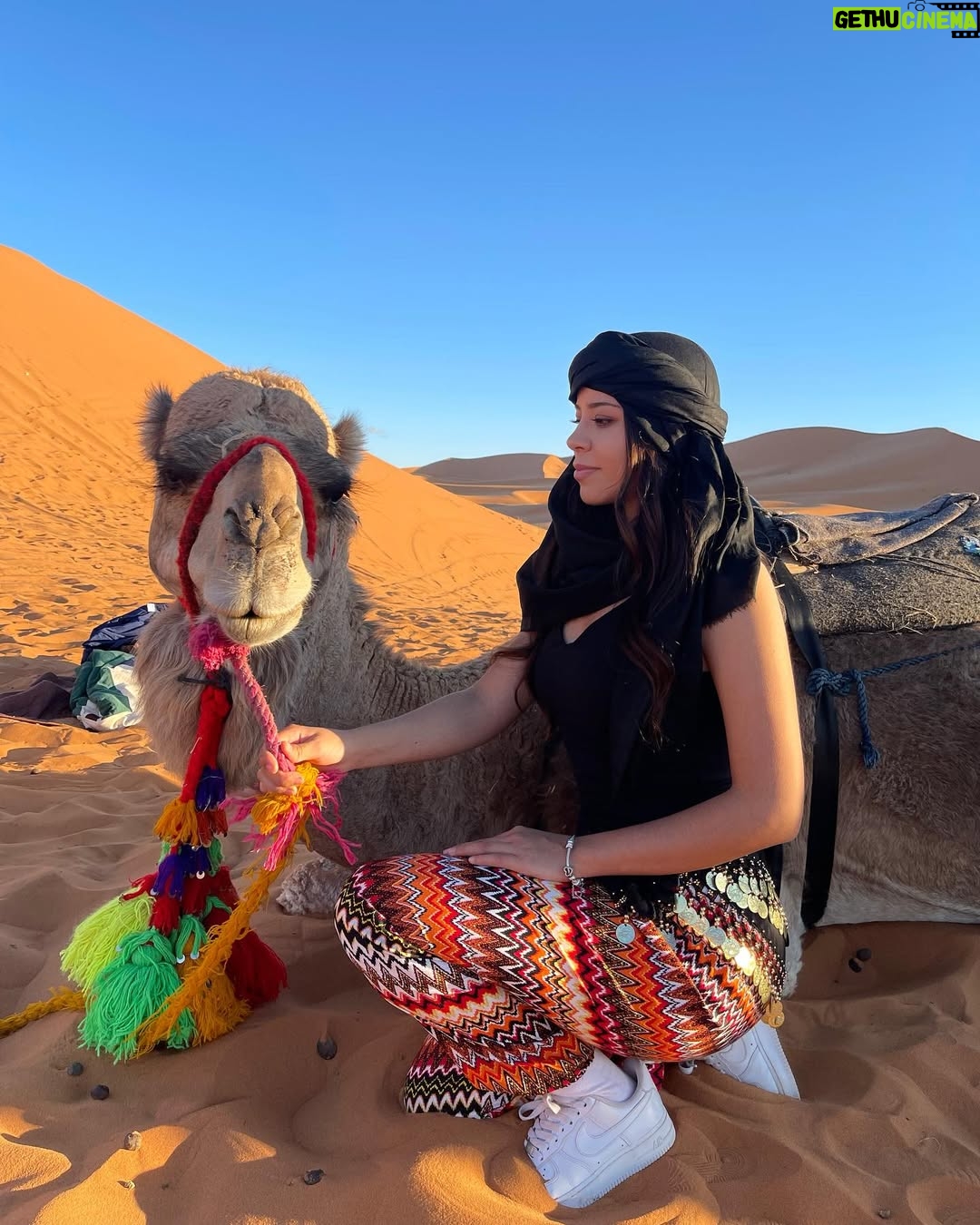 Sury Sadai - 143.7K Likes - Me encontré unos camewitos 🐫❤️😍 
.
.
.
#love #desert #sahara #arabe #model #actriz #vacation #honeymoon