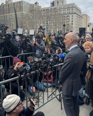 Susan Sarandon Instagram - Although Columbia grad and human rights defender Mahmoud Khalil is not yet coming home, his first court hearing today demonstrated that his support is massive and and growing (see slides). I believe this will make the Trump Administration's venal and illegal plan to deport him as punishment for his criticism of Israel very difficult to pull off.

Here are some takeaways: lawyers for Trump had Mahmoud snatched from his apartment in Manhattan on Saturday without a warrant and quickly moved him to Louisiana hoping New York courts (which are more liberal) would be deprived of jurisdiction over the legal challenge to his detention. It's clear from today that's unlikely to work. I also learned he is being held largely incommunicado; prison officials have yet to let him talk to his own lawyers. (He has talked to his wife, who is 8 months pregnant with their first child.) Judge Jesse Furman ordered emergency briefing on the petition for release, with the first submissions due tomorrow.

This case is a huge showdown with enormous implications for free speech in our country. For the first time, our government is trying to revoke the legal residency of a person not because he committed a crime but simply because they don't like the content of his speech. (If this stands, I believe Trump might try to exile citizens next.) I know Mahmoud pretty well — we just met for lunch two weeks ago -- and I can assure you he is one of the most humble, gentle, kind, diplomatic, and intelligent young leaders l've ever met. He is a human rights defender, pure and simple.

The good news from today is that hundreds of people packed the largest courtroom in the building - called the ceremonial courtroom. Many more were outside. Dozens of media outlets attended. @susansarandon demanded Mahmoud's release. The lawyers for Mahmoud unfortunately chose not to argue the merits of the case today or to seek Mahmoud's immediate release (which I find mystifying), but they are some of the most progressive and skilled advocates in the city. There should be another hearing in days.

More soon.👊👊👊