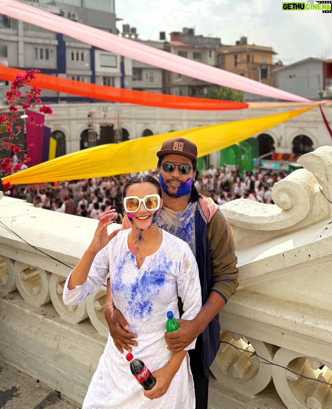 Swastima Khadka - 51.3K Likes - Hope you all had a wonderful holi. Live life in your own colors and shine bright. 🎉
