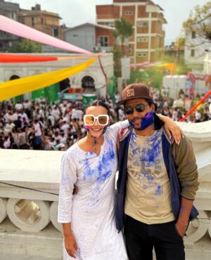 Swastima Khadka Instagram - Hope you all had a wonderful holi. Live life in your own colors and shine bright. 🎉