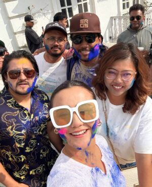 Swastima Khadka Instagram - Hope you all had a wonderful holi. Live life in your own colors and shine bright. 🎉