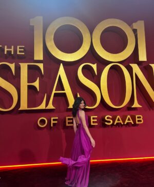 Tara Abboud Instagram - A magical evening💗
The the 1001 seasons of @eliesaabworld fashion show✨

#StyledByCed @cedrichaddad
Dress: @eliesaabworld 
Jewelry: @tiffanyandco 
Makeup: @makeupartist.areej 
Hair: @reemhair_style 
@maisonpyramide 
@madrisingcelebrity @kareemsamy @mennaaanegm 

#RiyadhSeason @riyadhseason