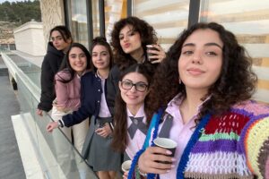 Tara Abboud Instagram - Beyond grateful to be nominated for a Joy Award for my role in Al Rawabi School for Girls! This project has been such a special journey, and I’m so honored to share this moment with the beautiful ladies and our incredible @timashomali who brought this School to life, our amazing writers @isshomali and @shirin_kamal and  EVERYONE who made this show possible.

A huge thank you to all of you for supporting us along the way❤️

A special shoutout to my beloved family/ cast members @kirayaghnam @thalia_elansari @taraatalla @raneemhaithamm @sarahh.youseff whose brilliance and dedication made this show shine. I’m so proud to have shared this experience with you. 

You can vote for us by downloading the joy awards app 
These are the categories you’ll find us in : 
Favorite Levant series, Favorite series director,
Favorite series actress and Favourite rising star.

Photos by @lina.khalidsr 

✨ #joyawards #alrawabischoolforgirls