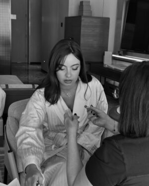 Tara Atalla Instagram - getting ready with @diorbeauty x @emmanuelle_diorpro 💓