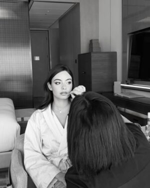 Tara Atalla Instagram - getting ready with @diorbeauty x @emmanuelle_diorpro 💓
