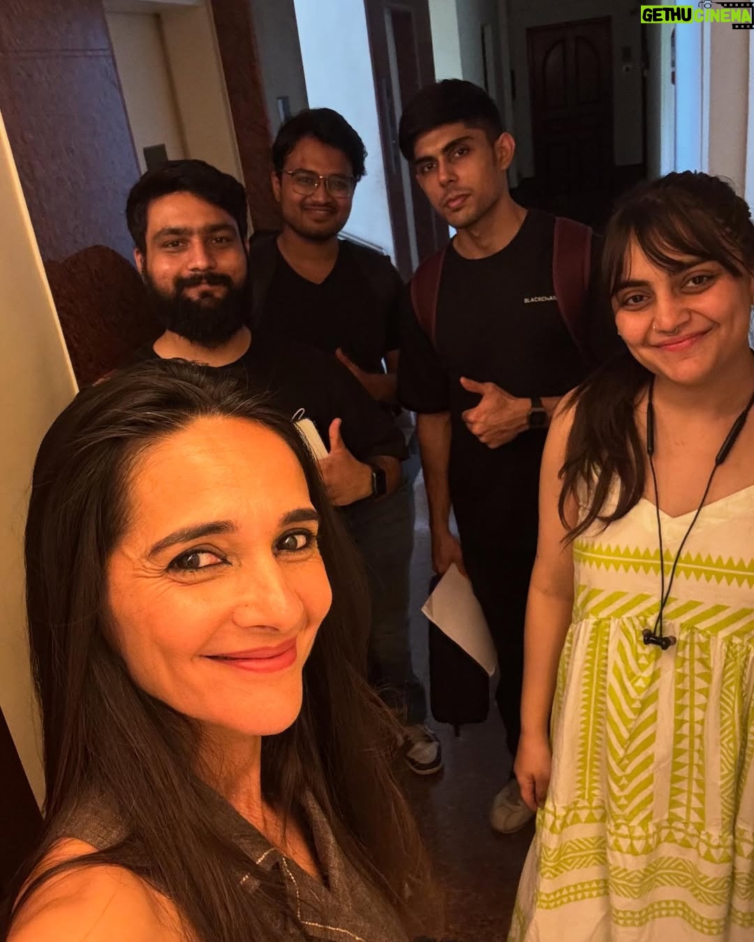 Tara Sharma - 543 Likes - A fun and exciting day of
shoot for our #thetarasharmashow @youtube channel link in bio and here is a little #bts …
1. A candid chat on #parenting #teens , the adventures and more, with as I often joke, the co producer of our kids and the show @roopaksaluja . We also spoke about #adolescense , the importance of #opencommunication and more. We are no experts and learning as we go along but as the show began as my diary as a new mum over about 15 years ago this feels like a natural chat to have on our channel & it’s one we constantly have at home.
2. BTS of the general hustle & bustle
3. Roopak on our barstool hot seat haaha seemed like an apt place to have this chat
4. With fab @moneishagandhi and @geeveekaay founders of @letsbuddyup an #inclusive #accessible #social #connection #network for people without and with disabilities . A moving chat about their experiences parenting #neurodiverse #kids and the power of #friendships and more.
5. #yogawithtara type #wellness #content tweaked for YT .. with a very special guest who sometimes joins in, our #doggie, Tia!
6. bts of the atmosphere
7. A little selfie video
8. A lil snippet
9. Roopak Reflecting
10. with a few from the super team
11. Watch this space!
12. #yoga with our cheerful wallpaper
All videos will be put on the channel soon. Do watch, subscribe, share and interact and we hope you like them and all the exciting stuff coming up on our platform to discuss topical issues in the #family space with a view to helping bring about #positivechange Hope it’s all a success touch wood😀❤️🧿.
For those of you who’ve been following my journey, you may know that for a while I’ve been working on getting our big sponsors, big platform and big guests for #tss Season 6, doing all my little things in between. It struck me that the little things are big things too. Joy is often in the lil things. No more waiting! Back in action doing what I love. Creating meaningful content, inspiring conversations & more. Self produced. PS brands interested in authentic collabs feel free to DM. As a realist it has to earn too right!
Have a super day all! Watch this space for when the episodes are out!
#staysafe