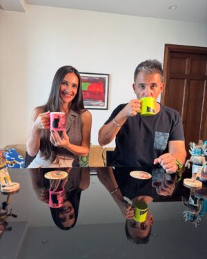 Tara Sharma Instagram - A fun and exciting day of 

shoot for our #thetarasharmashow @youtube channel link in bio and here is a little #bts …

1. A candid chat on #parenting #teens , the adventures and more, with as I often joke, the co producer of our kids and the show @roopaksaluja . We also spoke about #adolescense , the importance of #opencommunication and more. We are no experts and learning as we go along but as the show began as my diary as a new mum over about 15 years ago this feels like a natural chat to have on our channel & it’s one we constantly have at home. 

2. BTS of the general hustle & bustle 

3. Roopak on our barstool hot seat haaha seemed like an apt place to have this chat 

4. With fab @moneishagandhi and @geeveekaay founders of @letsbuddyup an #inclusive #accessible #social #connection #network for people without and with disabilities . A moving chat about their experiences parenting #neurodiverse #kids and the power of #friendships and more. 

5. #yogawithtara type #wellness #content tweaked for YT .. with a very special guest who sometimes joins in, our #doggie, Tia!

6. bts of the atmosphere 

7. A little selfie video 

8. A lil snippet 

9. Roopak Reflecting 

10. with a few from the super team

11. Watch this space! 

12. #yoga with our cheerful wallpaper 

All videos will be put on the channel soon. Do watch, subscribe, share and interact and we hope you like them and all the exciting stuff coming up on our platform to discuss topical issues in the #family space with a view to helping bring about #positivechange Hope it’s all a success touch wood😀❤️🧿. 

For those of you who’ve been following my journey, you may know that for a while I’ve been working on getting our big sponsors, big platform and big guests for #tss Season 6, doing all my little things in between. It struck me that the little things are big things too. Joy is often in the lil things. No more waiting! Back in action doing what I love. Creating meaningful content, inspiring conversations & more. Self produced. PS brands interested in authentic collabs feel free to DM. As a realist it has to earn too right!

Have a super day all! Watch this space for when the episodes are out!

#staysafe