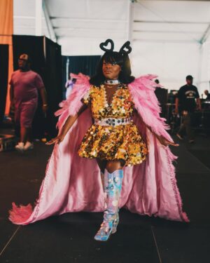 Tarriona Ball Instagram - Daddy would be proud 🥹 Jazzfest 2025 Thank you @mzbeejoness @thamakeupartist @nolafashionfreak  for getting me together for such a special day!!!