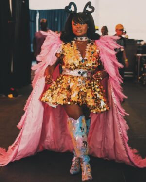 Tarriona Ball Instagram - Daddy would be proud 🥹 Jazzfest 2025 Thank you @mzbeejoness @thamakeupartist @nolafashionfreak  for getting me together for such a special day!!!