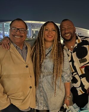 Tracie Thoms Instagram - Happy Birthday Austin! Dad came to town and they spent his birthday at @thecinevita watching us cut up in #TarantinoPulpRock! A time was HAD!