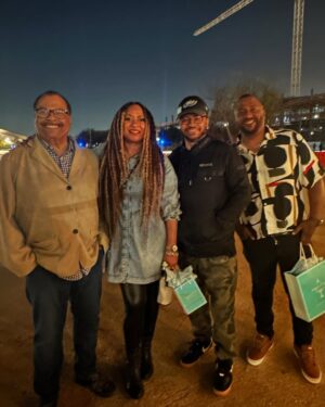 Tracie Thoms Instagram - Happy Birthday Austin! Dad came to town and they spent his birthday at @thecinevita watching us cut up in #TarantinoPulpRock! A time was HAD!