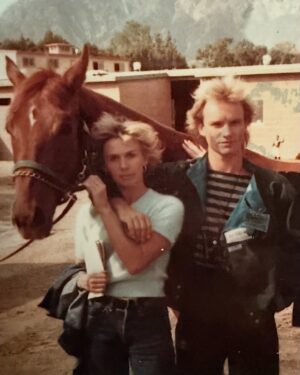 Trudie Styler Instagram - When big hair and a race horse called Giacomo was the real deal! #tbt @theofficialsting