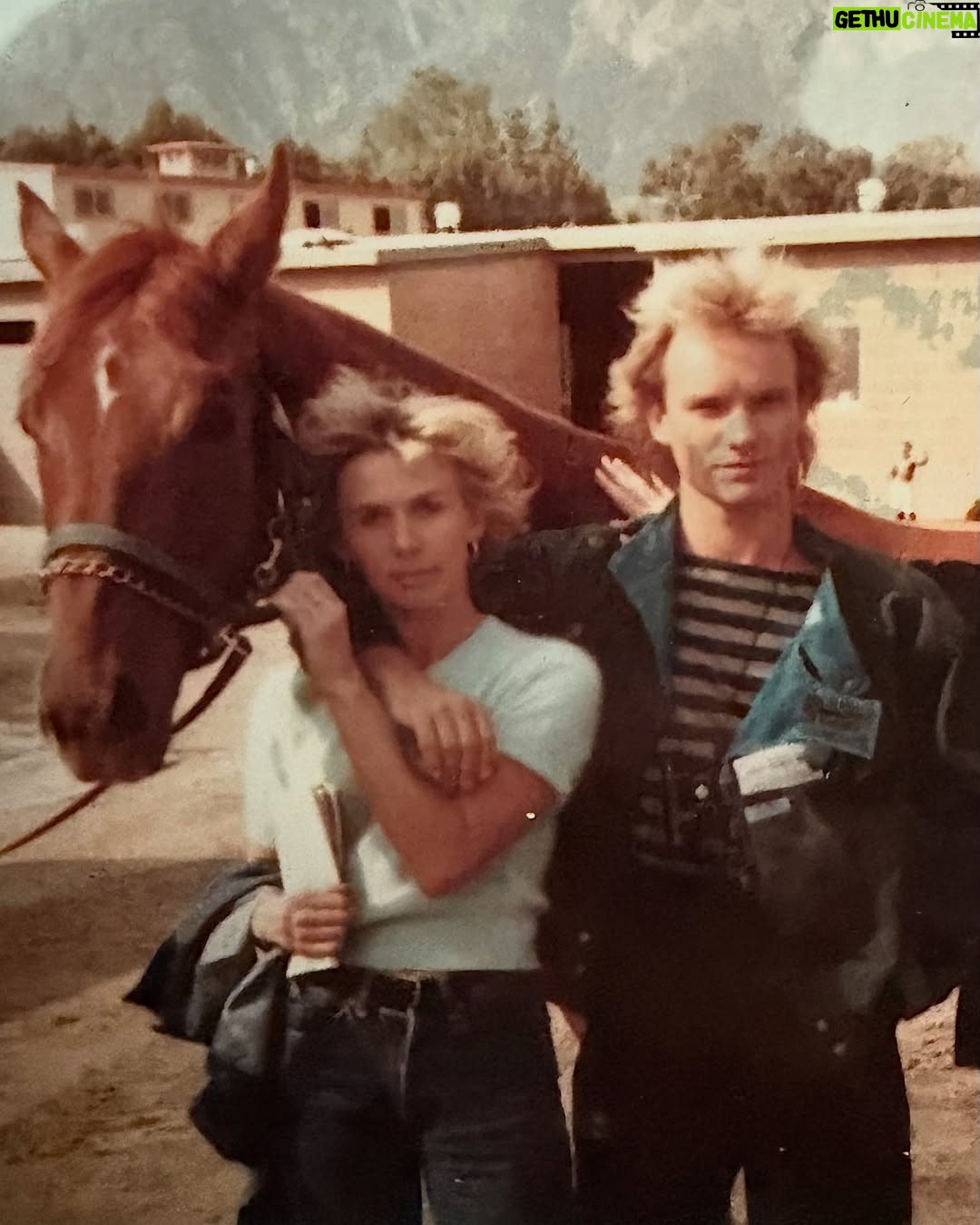 Trudie Styler - 6.3K Likes - When big hair and a race horse called Giacomo was the real deal! #tbt @theofficialsting