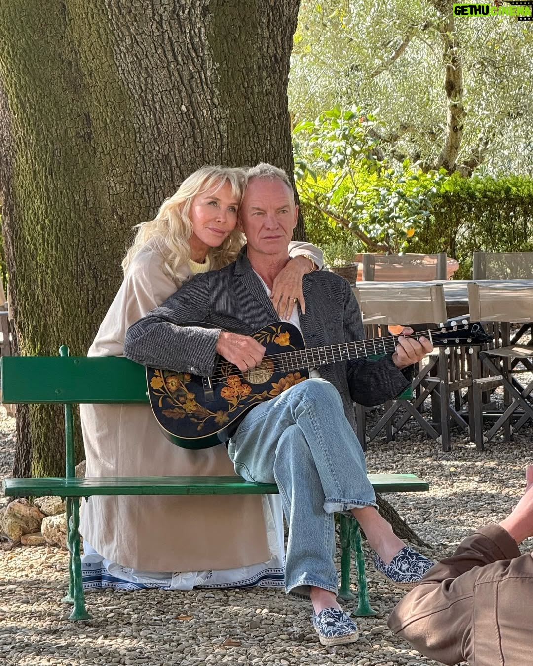 Trudie Styler - 7.6K Likes - Together again at Il Palagio… Spring is in the air!
