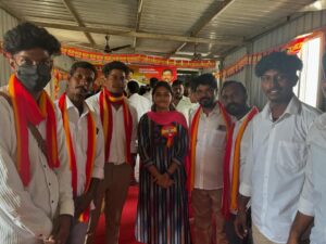 Vaishnavi Vaish Instagram - தமிழக வெற்றிக் கழகத்தின் ❤️💛❤️ தலைவர் தளபதி அவர்களால் கோவை மாநகர் மாவட்டக் கழகச் செயலாளராக பொறுப்பேற்றிருக்கும் V.சம்பத்குமார் அண்ணன் அவர்களுக்கு  எனது மனமார்ந்த வாழ்த்துக்களை கோவை மாவட்ட அலுவலகத்தில் சந்தித்து தெரிவித்த தருணம்…..

#tvk #tvkvijayhq #bussyanand #coimbatore #tvkexecutive #jananayagan🇪🇦