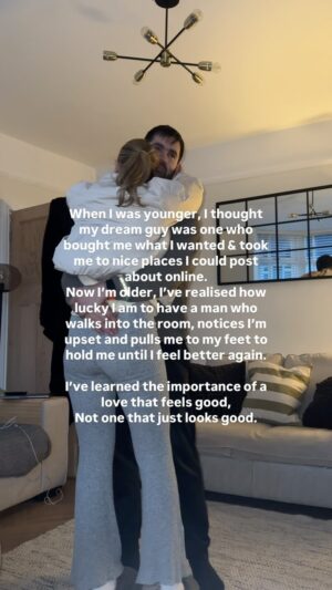 Victoria Spence Instagram - If I'm lucky to have a daughter one day, this is what I want to teach her about love. 
You can make your own money and buy your own nice things, but getting yourself out of a bad place isn't always easy. Between us TTC and running our own businesses, I think we’ve both realised how important our vulnerability is, & I’ve never felt so grateful to be doing it all with Mike🥲#relationships #love