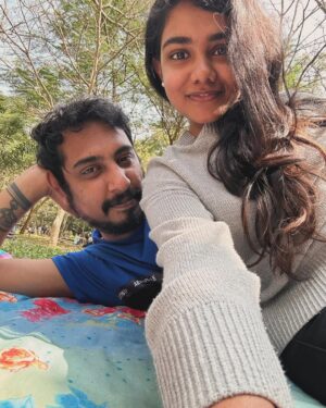 Vishnupriya Instagram - 🫶🏼 In a phase of life where everything matters and nothing else matters at the same time because of that one person 💜

@mac_mugilan_