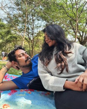 Vishnupriya Instagram - 🫶🏼 In a phase of life where everything matters and nothing else matters at the same time because of that one person 💜

@mac_mugilan_