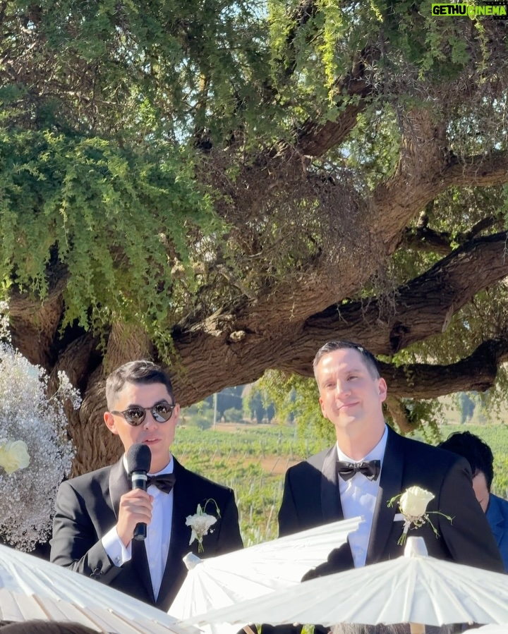 Vivianne Dietz - 106.2K Likes - Ayer fue el Matrimonio de mi @carlitosarratiaguerra e @ignaciovicenciob y soy testigo desde el día 1, literal, de un amor único y especial. Los quiero muchoooooo. Difícil superar la emoción. Felicidades mis queridos, por su amor y por la boda más perfecta💍🤍🤍🤍🤍🤍
