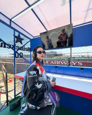 Wang Feifei Instagram - F1 is really fun！ love it❤️
 #f1 #fei