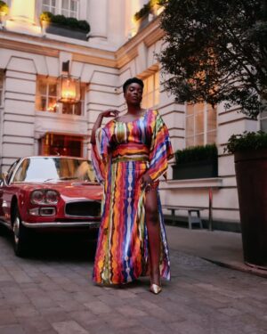 Wunmi Mosaku Instagram - London Looks! Big shout out to @shameelahhicks my stylist for coming through with my vision of highlighting black designers on @sinnersmovie press tour! All but one fit, has been made by a black designer, even one of my own in Mexico!
It looks good. You did well 😄🙌🏿🙏🏿
Watch the full interview @thebritishblacklist

📸 @jonathanjacobs
💇🏿‍♀️ @dionnesmithhair
💄 @joyadenuga
Tailoring @karinacardonacustomade
