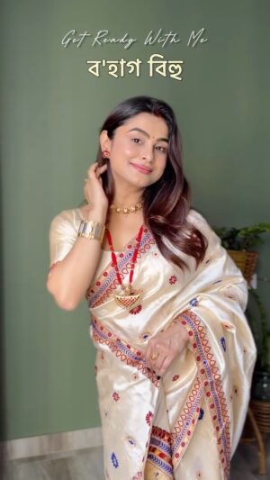 alismita goswami Instagram - Happy Rongali to all 🤍