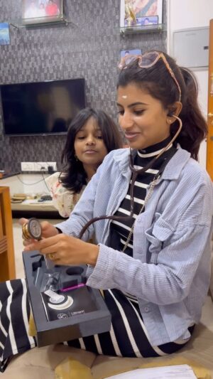 dharshini sudhakar Instagram - Throwback to when I gifted myself a Steth ♥️🩺#Aug2024 🧿
I was someone who initially wasn’t very interested in pursuing medicine during university and had planned to follow a different path. However, life has a funny way of surprising you and my destiny seemed to have other ideas.
It’s amazing how “ the path I once resisted has become one that brings me both fulfillment and a deep sense of purpose “
It’s a reminder that sometimes, even when you think you know exactly where you’re headed, life has a way of leading you to exactly where you need to be 🍃🫶🏼
#medlife #medico #medschool #doctor #love