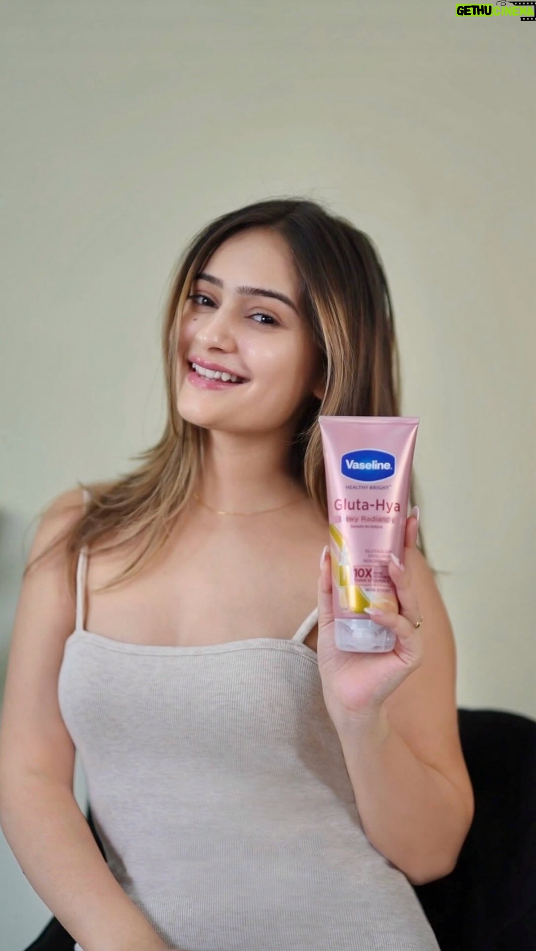himanshi sharma - 41.2K Likes - #AD Have you tried the Vaseline Gluta-Hya Serum in Lotion yet? It’s amazing! ✨
Boosted with Glutathione and literally 10x* more powerful than Vitamin C, I noticed my skin looked brighter after just one use! Plus, it has Niacinamide that makes your skin naturally radiant and even helps reduce blemishes.
Say hello to glowing, happy skin! 💖
#RadianceUnlocked #GlowingSkinEveryday #Vaseline #VaselineIndia #GlutaGlow