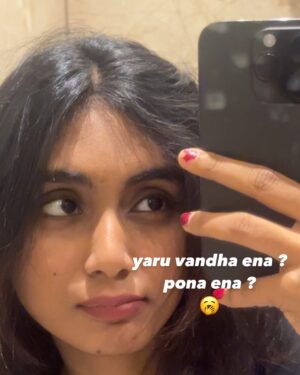 kavyyaa Instagram - thanimai mattume minjum namaku😂🫵🏼