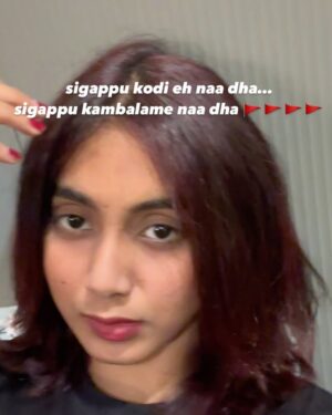 kavyyaa Instagram - thanimai mattume minjum namaku😂🫵🏼