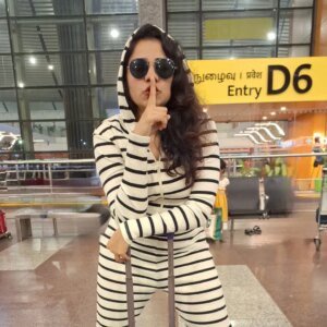 srimathi chimu Instagram - Off to Dubai ✈️❤️‍🔥🙈 

#Travellingsolo