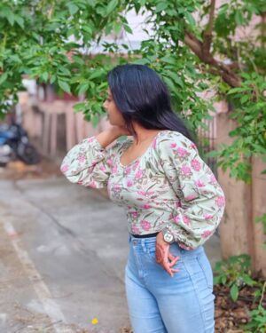 swetha kumar Instagram - No caption Needed💚🦋 @swethakumar_off 

#instagram #post #trending #swethakumar_off