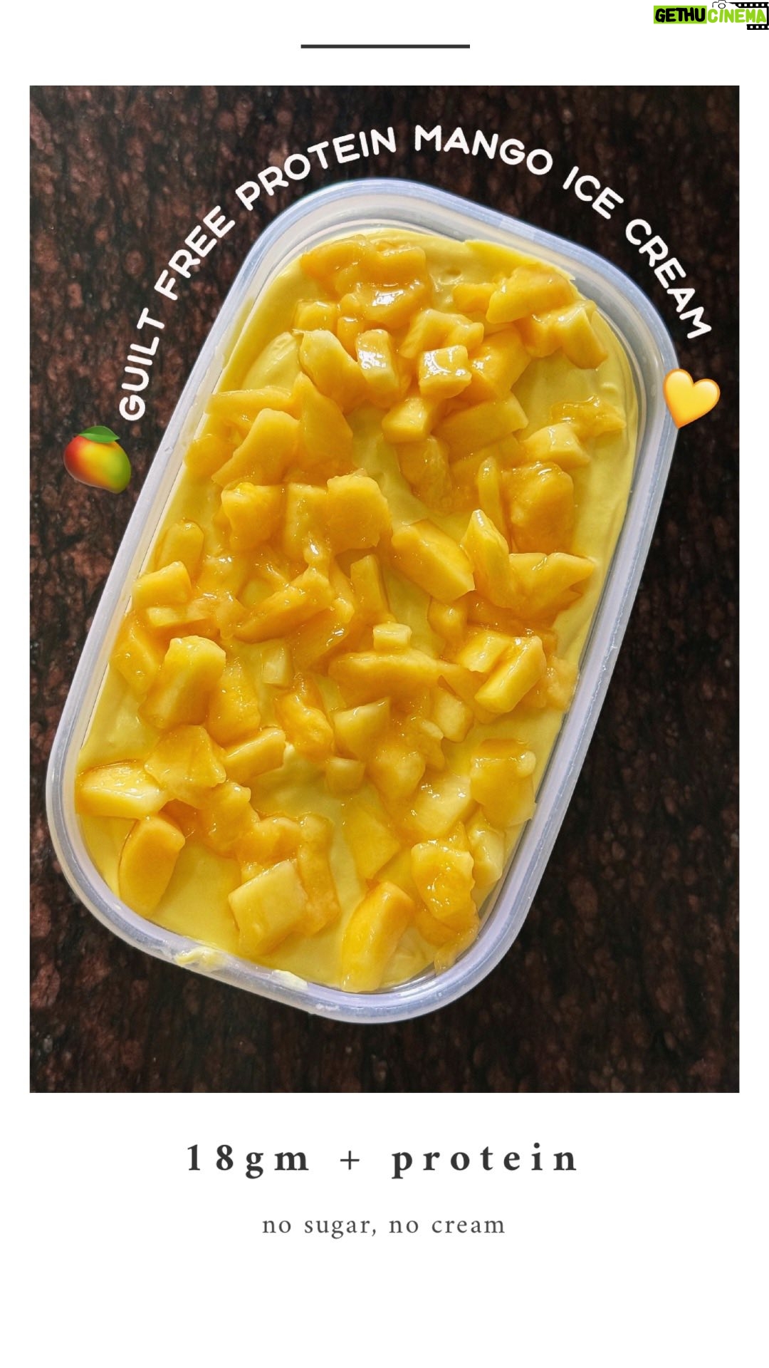Aditi Shrestha - 8.7K Likes - Summer Special 🥭Guilt Free Mango Ice Cream At Home 💛
Ingredients:
• 2 mangoes (diced)
• 250g paneer (scrambled)
• 2 small cup milk
• 1 tsp stevia (optional)
#HealthyIceCream #ProteinDessert #MangoLove #DesiFitFood ✨🫶🏼
WOULD YOU LIKE TO TRY IT?