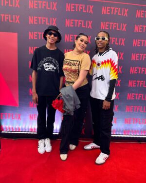 Adunni Ade Instagram - Yesterdays Vibes to the World premiere of TÒKUNBÒ produced by @chrisodeh and directed by @ramseynouah with my boys @dmanyoung @youngest_inthehouse 
It was all about the fast and trendy vibes! Right up my alley!!
Showing on Netflix @naijaonnetflix Aug 23rd!!! You don’t wanna miss it!!!!
Hair @hairbyaneesha 
Mua @makeupbyridahh