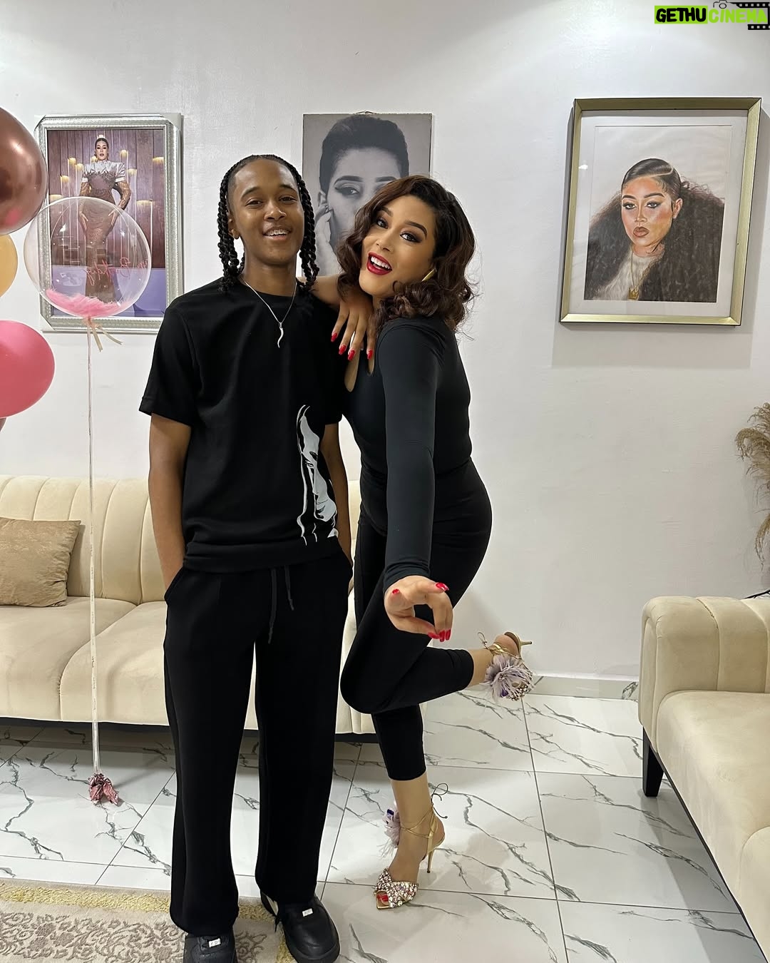 Adunni Ade - 51.3K Likes - Happy 17th Birthday, D’marion!
Today, as you celebrate another year of life, I want you to know just how special you are to me. Seventeen years ago, you came into this world and filled our lives with joy, laughter, and love. Watching you grow into the remarkable young man you are today has been a true blessing. Your strength, compassion, and determination never cease to amaze me.
As you embrace this new chapter in your life, I want to remind you that you have the power to shape your future. Dream big, work hard, and always stay true to yourself. Remember that every challenge you face is an opportunity for growth, and every success is a reason to be grateful.
On this special day, I pray that Allah showers you with His blessings and mercy. May He guide you on the right path, grant you wisdom in your decisions, and fill your heart with faith and hope.
Mama loves you! @dmanyoung