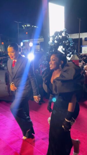 Adunni Ade Instagram - About last night! It was beautiful!
Thanks for having me @naijaonnetflix 
With @omowunmi_dada 
🎥 @akinyemi.omosule