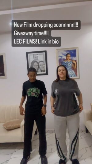 Adunni Ade Instagram - Finallyyyy ooo! Dragged @dmanyoung to do this with me😂😂 NEW FILM DROPPING SOON!!! Click link to subscribe to LEC FILMS.
Let’s get to 50k subscribers yall!!
Giveaway ya oooo 💨 @louellenclarafilm