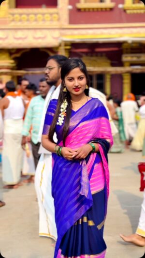 Aishu Iyer Instagram - nijja allva 😍🥰 

Saree @raadhesiri_sarees ❤️