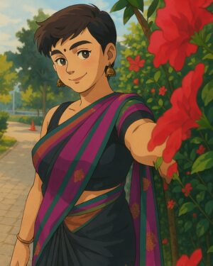 Aishwarya Murali Instagram - me in the Studio Ghibili Universe 😍✨
.
.
.
.
.
#studioghibliart #studioghibli #ghiblistudio #ghibli #ghibliart #ghiblimovies #ghiblimovie #ghibliredraw #explorepage✨ #explorepage #explorefeed #shorthair #pixiecut #pixiecuts #chennai #bengaluru
