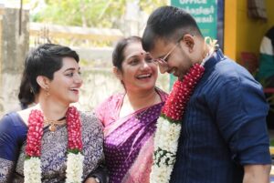 Aishwarya Murali Instagram - One year of being married ♥️

But this story didn’t start with vows or rings. It started five years ago—with two people who, by every societal standard, shouldn’t have ended up together.

Different religions.
Different castes.
Different classes.
Different families.
Different worlds.

But somehow, in the middle of all those differences, we found something rare—LOVE.

It wasn’t always easy. There were moments we doubted if love would be enough. If we’d ever be accepted. If the noise around us would ever quiet down.

But love has a funny way of persisting—slowly, patiently, stubbornly.

And then came the day we finally got our wedding registered. No rituals, no grandeur. Just a quiet room, a few signatures, and a thousand emotions between us.

But what made that day truly unforgettable was seeing my mom and dad, standing there with the biggest smile and teary eyes.

They have been with us since almost the beginning. Through every fear, every hesitation, every silent prayer. 

When the world said no, they quietly held our hands and whispered, “Yes.”

And slowly, even those who once doubted us began to come around. They saw the love. The resilience. The truth in what we shared.

Today, we celebrate a year of marriage—but really, we’re celebrating six years of choosing each other, again and again, in a world that often told us not to.

Here’s to love that breaks boundaries.
To a family's unwavering heart.
To people who evolve.

And to the quiet courage it takes to write your own story.

Forever grateful, Forever yours ♥️💫
.
.
.
.
#interfaith #hindumuslim #lovemarriage #lovewins #firstyearanniversary #oneyearoflove #loveislove #interfaithcouple #anniversary #loveanniversary #weareinlove #foreverinlove