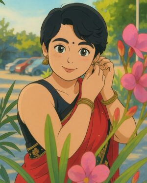 Aishwarya Murali Instagram - me in the Studio Ghibili Universe 😍✨
.
.
.
.
.
#studioghibliart #studioghibli #ghiblistudio #ghibli #ghibliart #ghiblimovies #ghiblimovie #ghibliredraw #explorepage✨ #explorepage #explorefeed #shorthair #pixiecut #pixiecuts #chennai #bengaluru