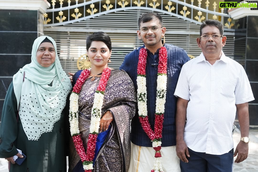 Aishwarya Murali - 11.4K Likes - One year of being married ♥️
But this story didn’t start with vows or rings. It started five years ago—with two people who, by every societal standard, shouldn’t have ended up together.
Different religions.
Different castes.
Different classes.
Different families.
Different worlds.
But somehow, in the middle of all those differences, we found something rare—LOVE.
It wasn’t always easy. There were moments we doubted if love would be enough. If we’d ever be accepted. If the noise around us would ever quiet down.
But love has a funny way of persisting—slowly, patiently, stubbornly.
And then came the day we finally got our wedding registered. No rituals, no grandeur. Just a quiet room, a few signatures, and a thousand emotions between us.
But what made that day truly unforgettable was seeing my mom and dad, standing there with the biggest smile and teary eyes.
They have been with us since almost the beginning. Through every fear, every hesitation, every silent prayer.
When the world said no, they quietly held our hands and whispered, “Yes.”
And slowly, even those who once doubted us began to come around. They saw the love. The resilience. The truth in what we shared.
Today, we celebrate a year of marriage—but really, we’re celebrating six years of choosing each other, again and again, in a world that often told us not to.
Here’s to love that breaks boundaries.
To a family's unwavering heart.
To people who evolve.
And to the quiet courage it takes to write your own story.
Forever grateful, Forever yours ♥️💫
.
.
.
.
#interfaith #hindumuslim #lovemarriage #lovewins #firstyearanniversary #oneyearoflove #loveislove #interfaithcouple #anniversary #loveanniversary #weareinlove #foreverinlove