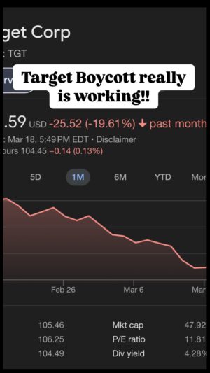 Akilah Hughes Instagram - Turns out boycotts work, and not everyone has to do it for it to work, and it works to the tune of tens of billions of dollars, and people without suggestions for pushing back in this era are invited to sit down and shut up. 🎯